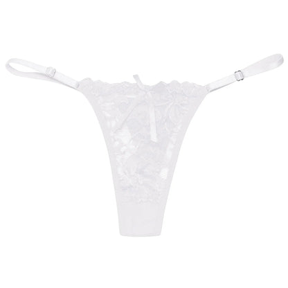 Ladies Lace Sexy Panties Embroidered Bandage Underwear Women Transparent Breathable Thongs Bowknot Sexy Lingerie трусы женские