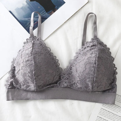 Lace Underwear Bras For Women Backless Bralette Women Bra Top Push Up Bra Gathered Brassiere Ladies Sexy Lingerie