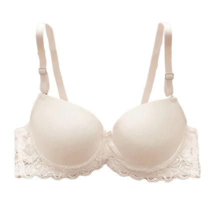 Fashion Mesh Lace Deep V Bra Anti-sagging Shockproof Underwear Women Lingerie Sweet Push Up Bras Women