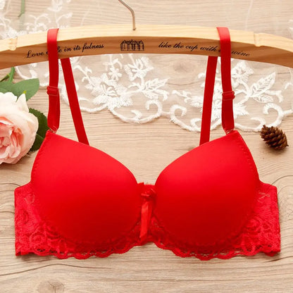 Fashion Mesh Lace Deep V Bra Anti-sagging Shockproof Underwear Women Lingerie Sweet Push Up Bras Women