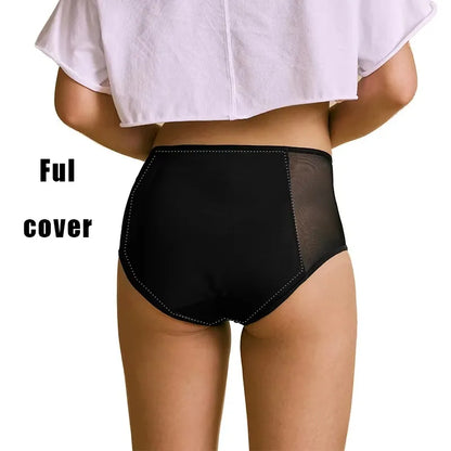 New Design Women Full Protection 4 Layers Absorbent Briefs Breathable Menstrual Seamless Washable Period Panties