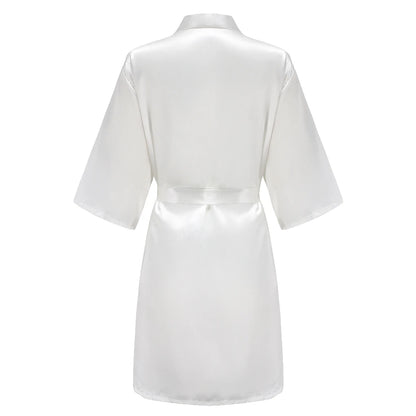 Sage Green Bridal Satin Robe Women Spanish Wedding Robe Novia Kimono Bride Party Bridesmaid Robes