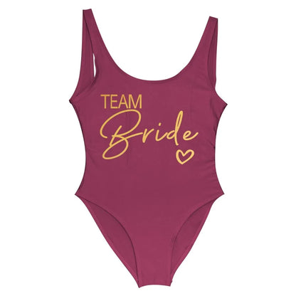 S-3XL White Bridal Swimsuit Women 2025 New Team Bride One-Piece Swimwear For Bachelorette Party Hen Party Bathing Suits