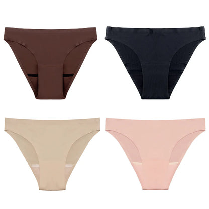 Washable Cotton Women Period Sanitary Briefs Eco-Friendly Seamless Menstrual Period Panties Swim Leak Proof Panties