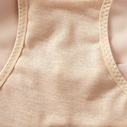 Women High Waist Body Shaper Slimming Butt Lifter Shapewear Solid Color Breathable Lace Underwear Tummy Control Panties Hip Pads