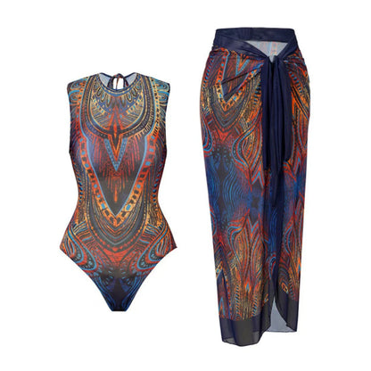 2025 UPF50 Sheer Rash Guard One-Piece Set Swimsuit Women Sexy Vest Swimwear Sun Protection Bodysuit Beachwear