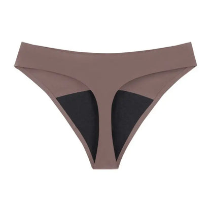 Hot Sale Seamless Low Waist Leak Proof 4 Layer Menstrual Panties Washable Light Flow Period Panties For Women Thong