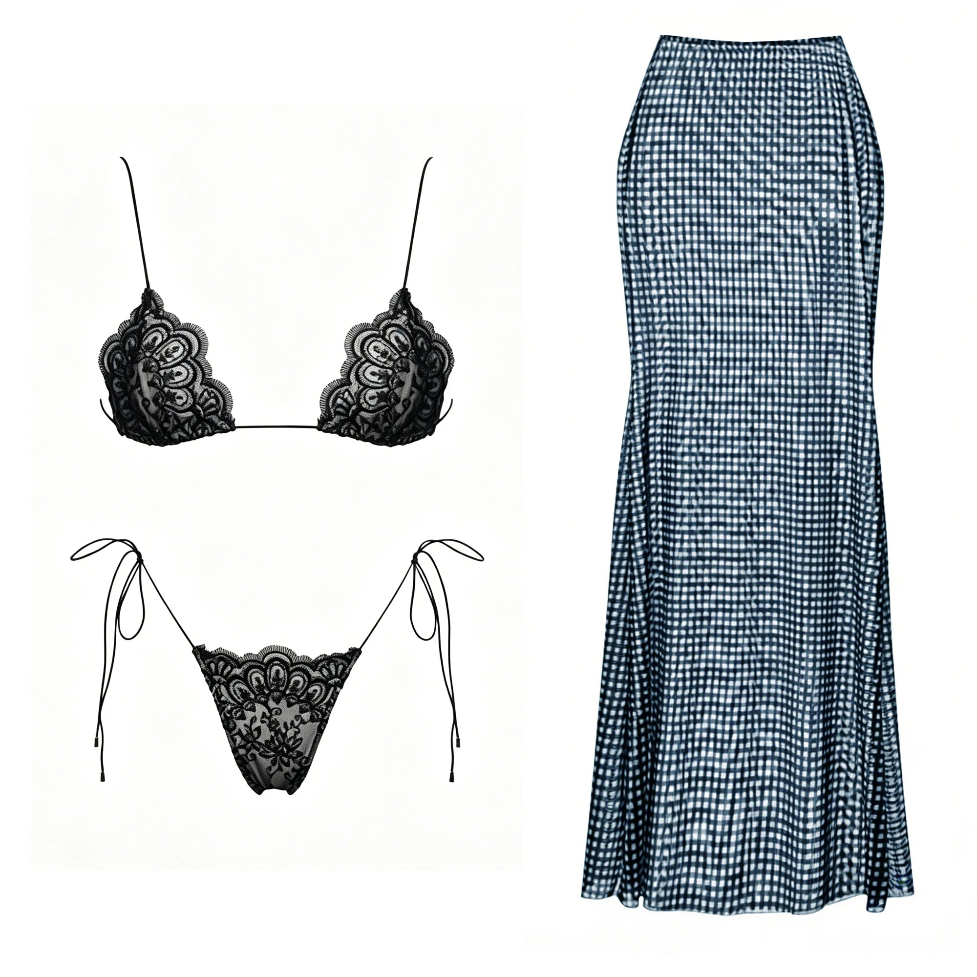 bikini and skirt 6 / L
