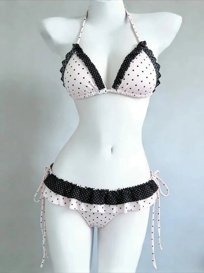 Trendy Floral Print 3 Piece Bikini Set Women Low Waisted Tummy Control Push Up Stylish Beach Outfit Swimwear 2026 Beachwear New