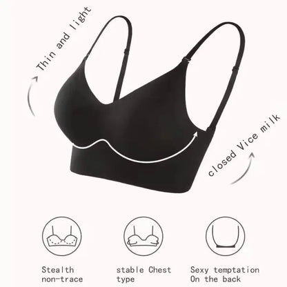 New Nylon Cotton Women's Invisible Bra No Steel Frame Breathable Ladies Sexy Bras Backless Brassiere Women Girls