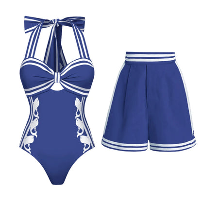 2026 High Quality One Piece Swimsuit Floral Ruffle Printed Push Up Women Bikini Set Swimwear Slimming Bathing Suit Beach Wear