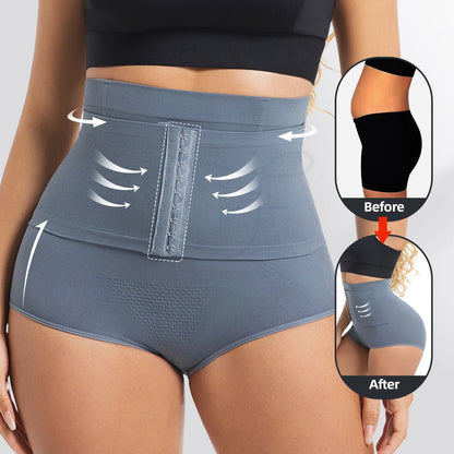 Women Seamless High Waist Waist Cincher Panty Briefs Strong Compression Faja Shaperwear Tummy Control Body Shaper Belly Shaping