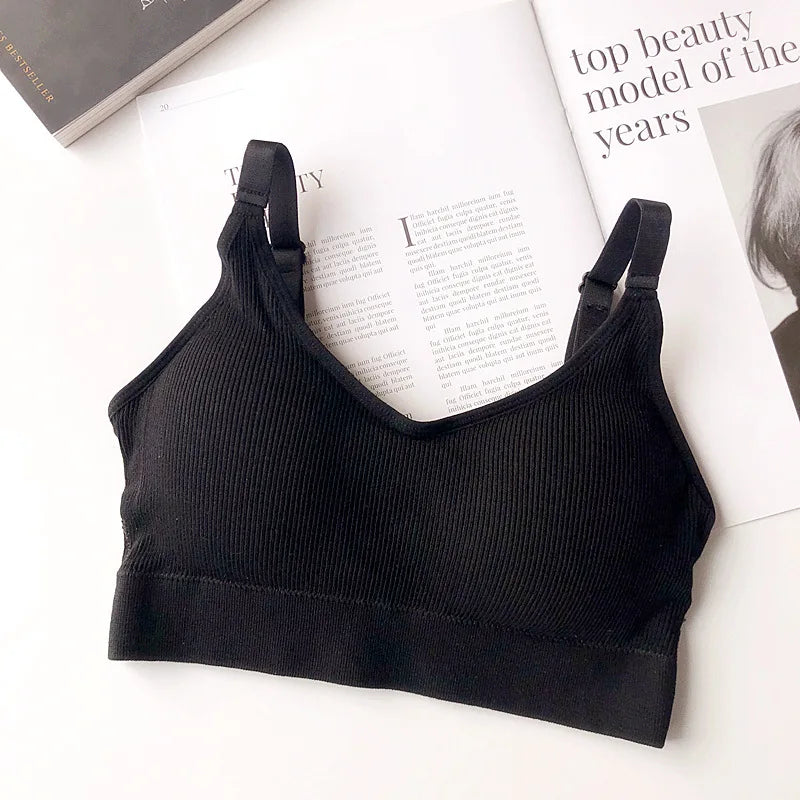 Underwear Women Gather No Steel Ring Lingerie Bra Tube Top Wrapped Chest Beauty Back Actival Cotton Thin Section Tube Top