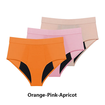 3PCS/Lot Menstrual Panties Woman Very Abundant Flow Menstruation Underwear High Waist Leak Proof Period Panties for Girls Set
