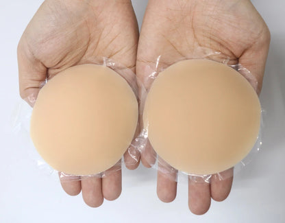 No Show Seamless Nipple Covers Adhesive Silicone Nip Pasties Stick-on Sticky Bra Reusable Breast Tape Invisible Under Clothes