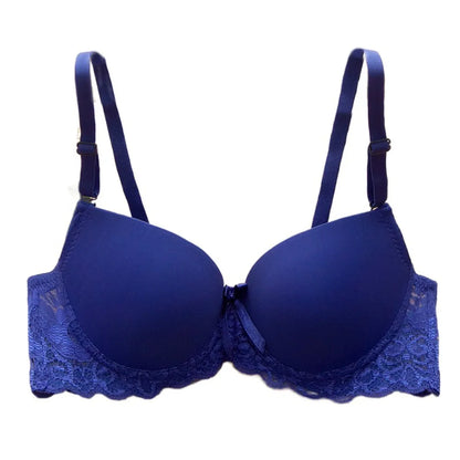Fashion Mesh Lace Deep V Bra Anti-sagging Shockproof Underwear Women Lingerie Sweet Push Up Bras Women