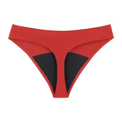 Hot Sale Seamless Low Waist Leak Proof 4 Layer Menstrual Panties Washable Light Flow Period Panties For Women Thong