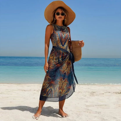 2025 UPF50 Sheer Rash Guard One-Piece Set Swimsuit Women Sexy Vest Swimwear Sun Protection Bodysuit Beachwear