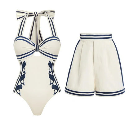 2026 High Quality One Piece Swimsuit Floral Ruffle Printed Push Up Women Bikini Set Swimwear Slimming Bathing Suit Beach Wear
