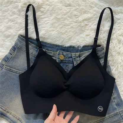 New Nylon Cotton Women's Invisible Bra No Steel Frame Breathable Ladies Sexy Bras Backless Brassiere Women Girls