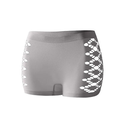 Mid-waist Hollow Out Panties Women Breathable Comfortable Lady Boyshort Knit Female Underpants New Style Women's Underwear