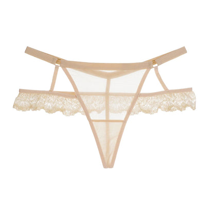 ALLTOOALL Women Sexy Hollow Out Thongs Panties Low Waist Lace Underwear Female Seamless Lingerie Transparent G-string Underpants
