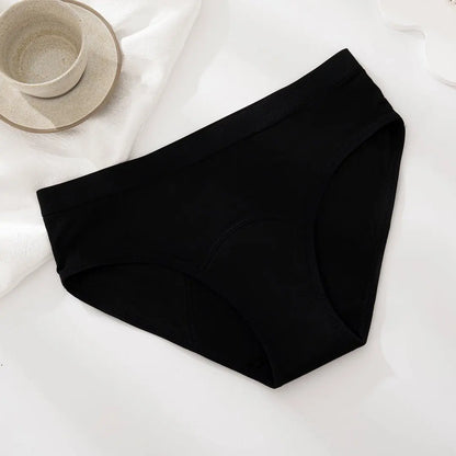 1/4PCS Women Period Panties Heavy Flow Leakproof Underwear Black Postpartum Menstrual Physiological Panty Teens Briefs S-3XL