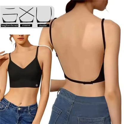 New Nylon Cotton Women's Invisible Bra No Steel Frame Breathable Ladies Sexy Bras Backless Brassiere Women Girls