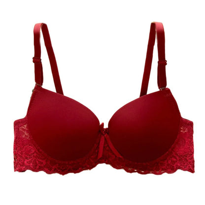 Fashion Mesh Lace Deep V Bra Anti-sagging Shockproof Underwear Women Lingerie Sweet Push Up Bras Women