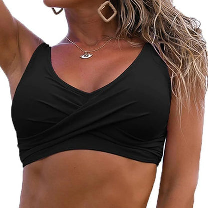 Women Sexy Bikini Top Tummy Swim Tops Bathing Suit Top No Bottom  Fashionable swimwear trends Comfortably breathable chic