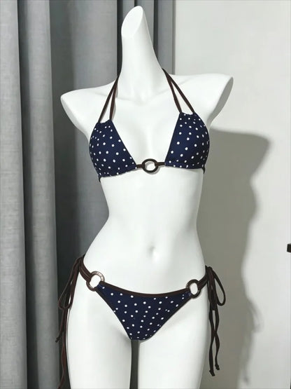 Trendy Floral Print 3 Piece Bikini Set Women Low Waisted Tummy Control Push Up Stylish Beach Outfit Swimwear 2026 Beachwear New