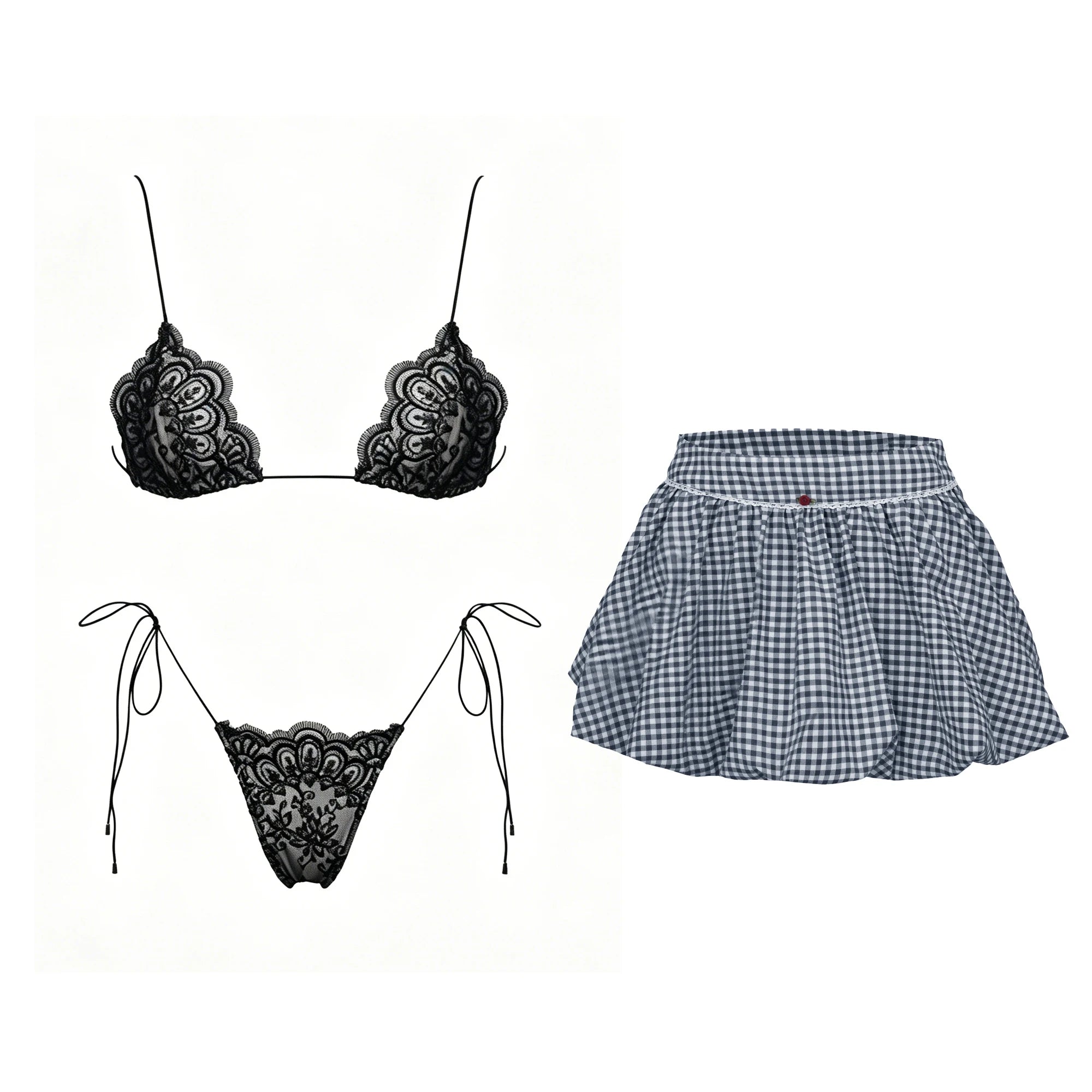 bikini and skirt 5 / L