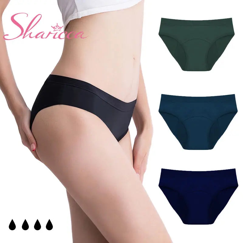 Hot Sale Low Waisted Breathable Moderate Period Underwear Leak Proof Women Period Undies No PFAS Teenager Women Period Panties