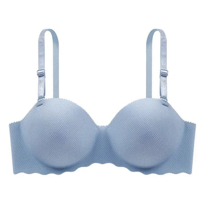 Women's Small Chest Underwear Seamless Push Up Bras Wireless Bralette Detachable Straps Breathable Brassiere Backless Lingerie