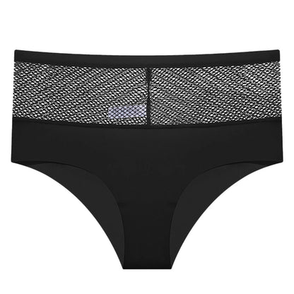 Sexy Mesh Women Panties Lace Lingerie Transparent High Waist Panties Hollow Lady Briefs Sexy Lingerie Women's Briefs Intimates
