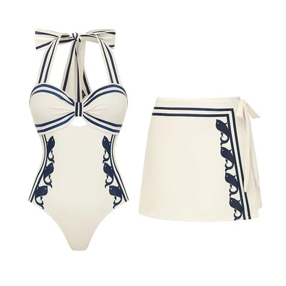 2026 High Quality One Piece Swimsuit Floral Ruffle Printed Push Up Women Bikini Set Swimwear Slimming Bathing Suit Beach Wear