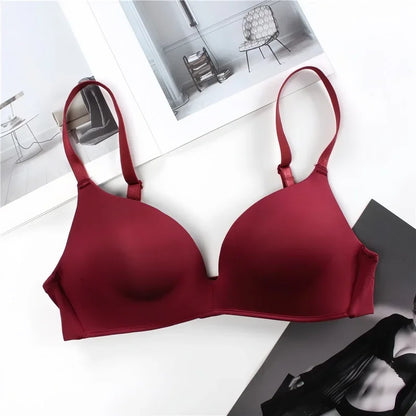 Seamless T-Shirt Bras For Women Smooth No-Show Non-wire Comfort Bralette Padded Basic Daily Bra Sexy Lingerie S-XL Underwear