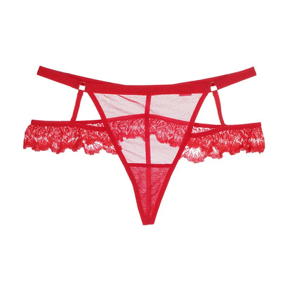 ALLTOOALL Women Sexy Hollow Out Thongs Panties Low Waist Lace Underwear Female Seamless Lingerie Transparent G-string Underpants