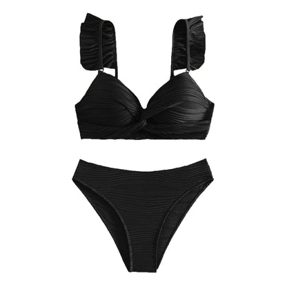 2024 Women High Waist Bikinis Swimwear Swimuit Female Retro Beachewear Bikini Set OIINAA Sexy Swimsuits Pink Style Princess