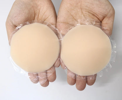 No Show Seamless Nipple Covers Adhesive Silicone Nip Pasties Stick-on Sticky Bra Reusable Breast Tape Invisible Under Clothes