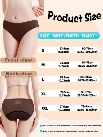 Washable Cotton Women Period Sanitary Briefs Eco-Friendly Seamless Menstrual Period Panties Swim Leak Proof Panties