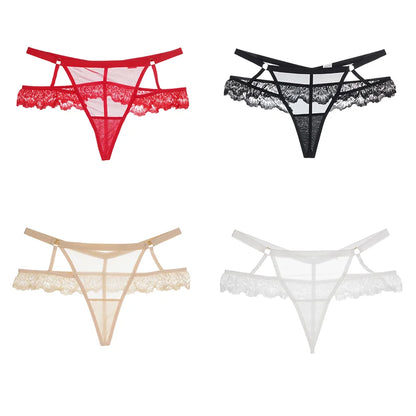 New Summer Women's Lace Panties Sexy G-String Female Thin Breathable Hollow Out Lingerie Seamless Low Waist Underwear