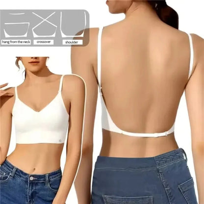 New Nylon Cotton Women's Invisible Bra No Steel Frame Breathable Ladies Sexy Bras Backless Brassiere Women Girls