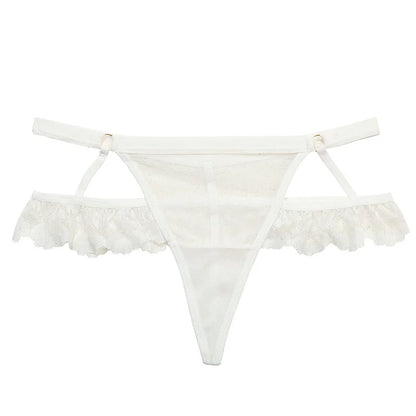 ALLTOOALL Women Sexy Hollow Out Thongs Panties Low Waist Lace Underwear Female Seamless Lingerie Transparent G-string Underpants