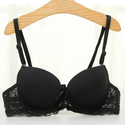 Fashion Mesh Lace Deep V Bra Anti-sagging Shockproof Underwear Women Lingerie Sweet Push Up Bras Women