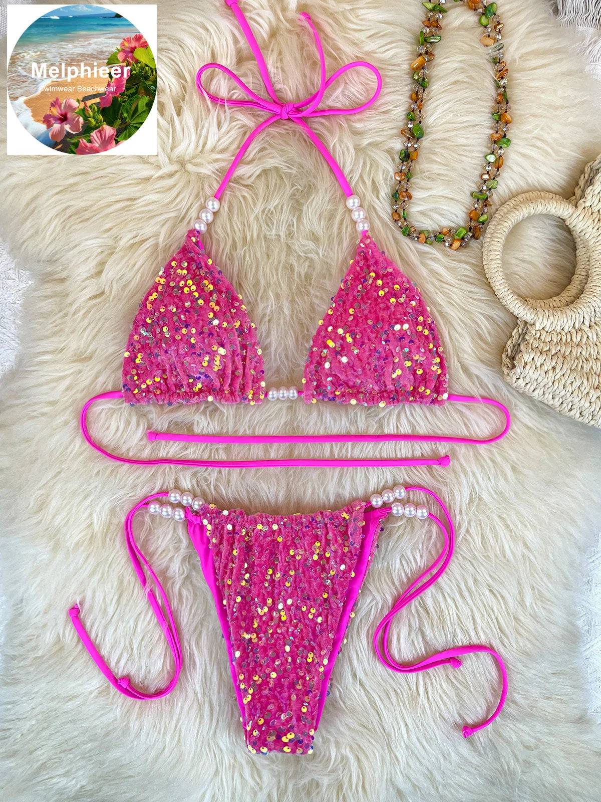 Rose red 2pc / L / China Mainland