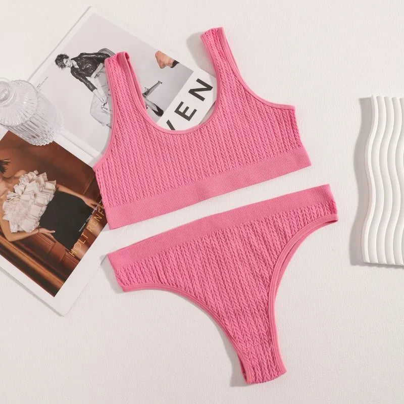 rosepink / M Bra L Panties