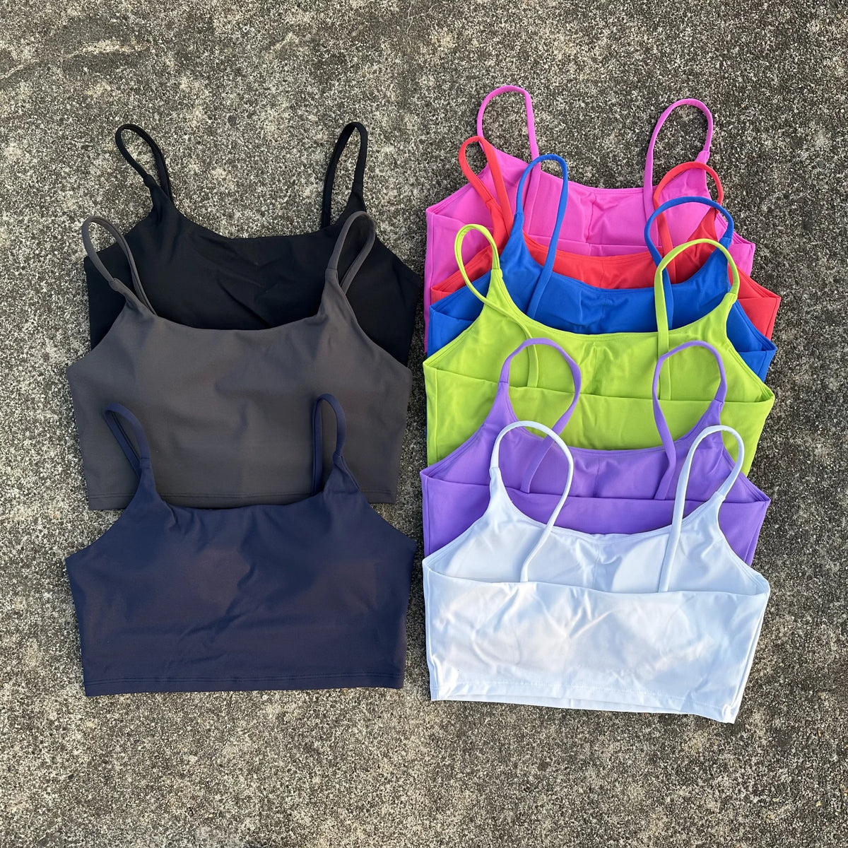 Solid Color Women fitness Fitness Sport Bra Top Gym Yoga underwear Suspenders U-neck spaghetti strap vest Workout With Chest Pad